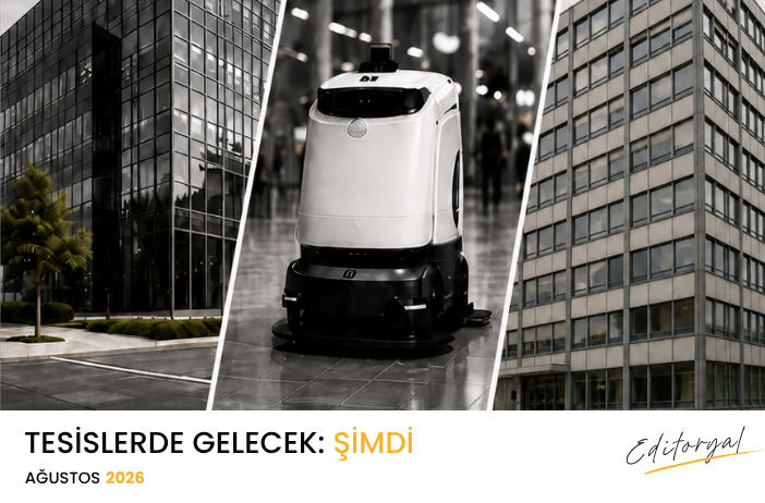 Cover of the August 2026 issue of Tesislerde Gelecek: Şimdi
